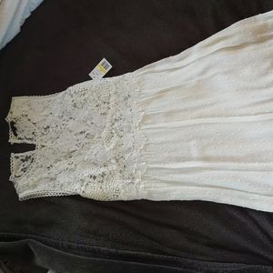 Staccato White mini dress